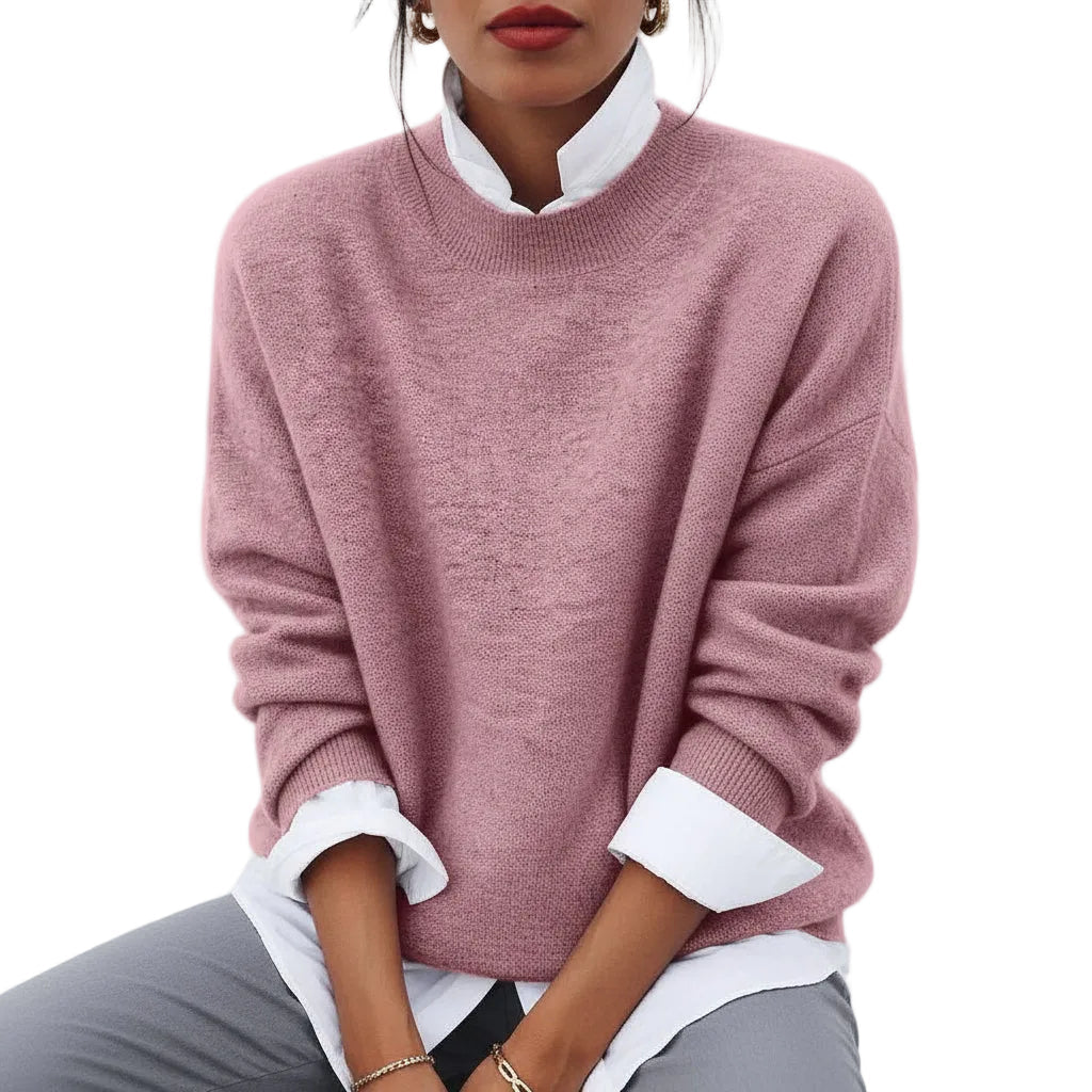 ELODIE Knit O-Neck Sweater