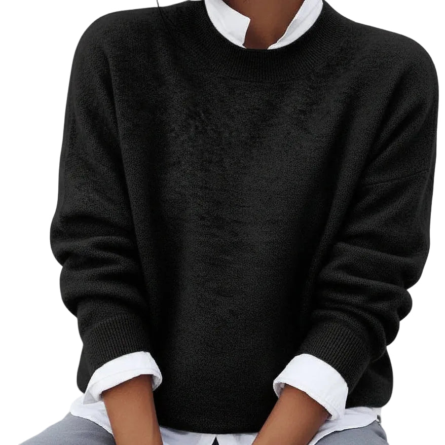 ELODIE Knit O-Neck Sweater