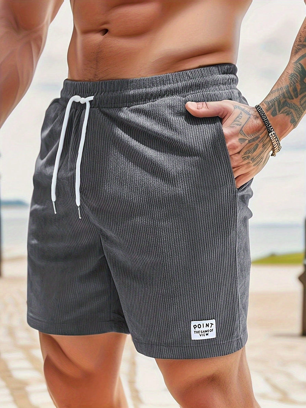 NOA Knee-Length Polyester Shorts