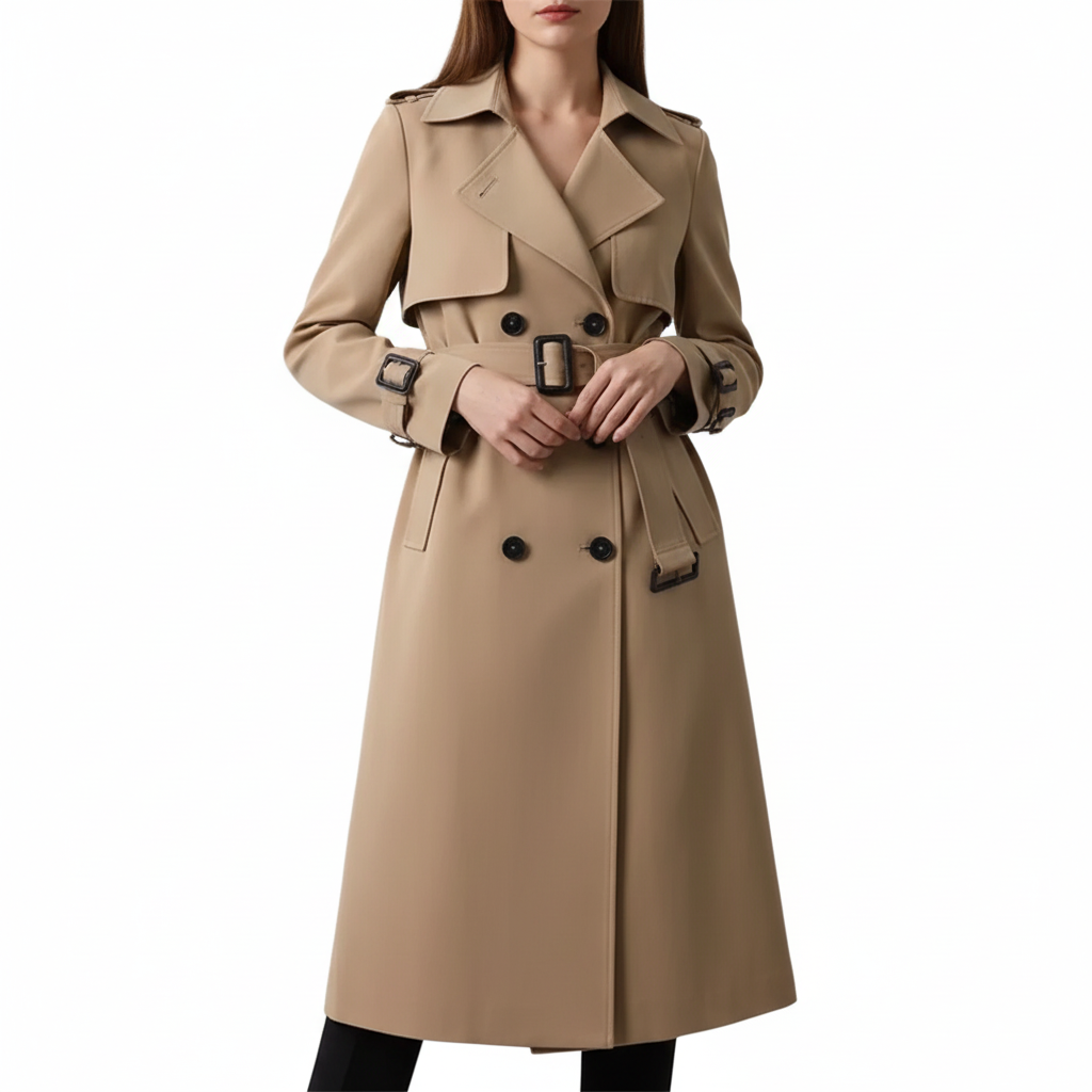 CLARISSA Longline Slim Trench Coat