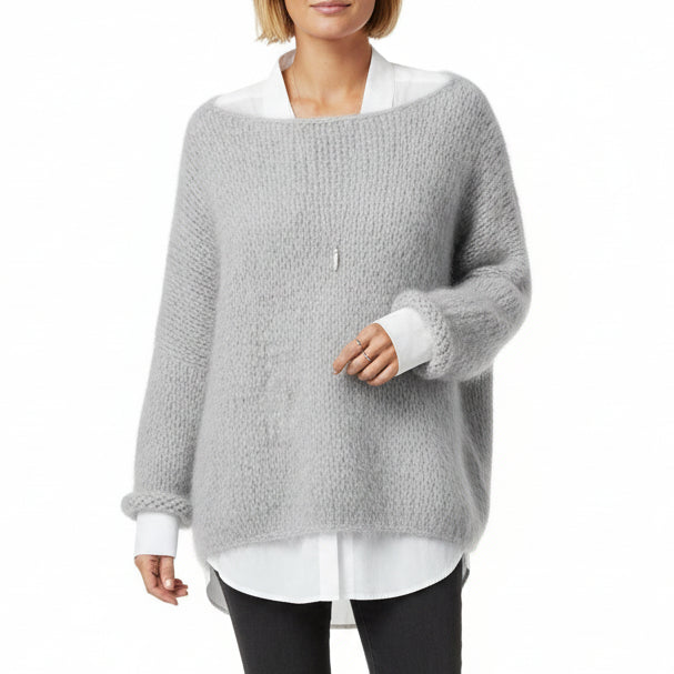 ARIA Heavy Knit O-Neck Sweater