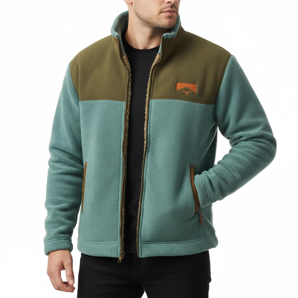 RYAN Patterned Fleece Jacket
