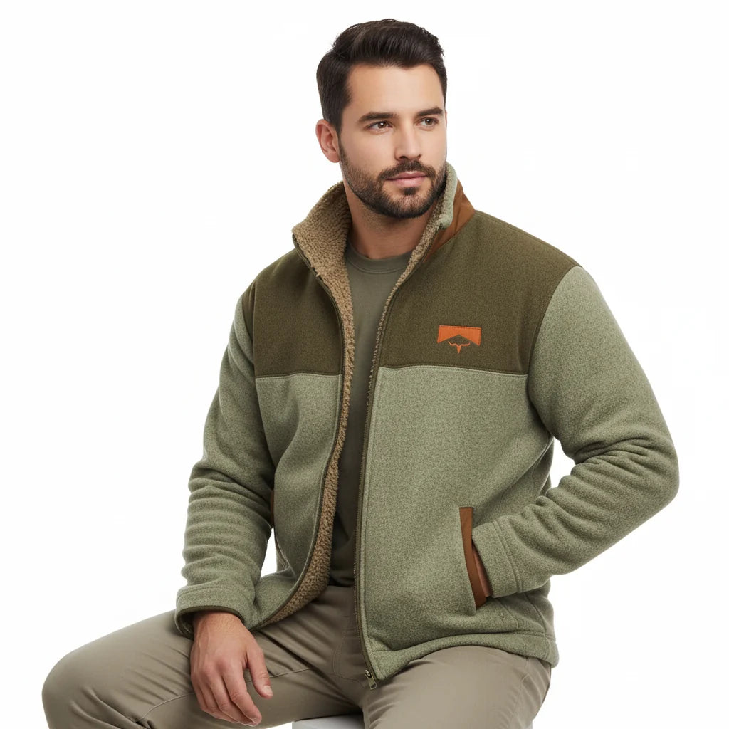 RYAN Patterned Fleece Jacket