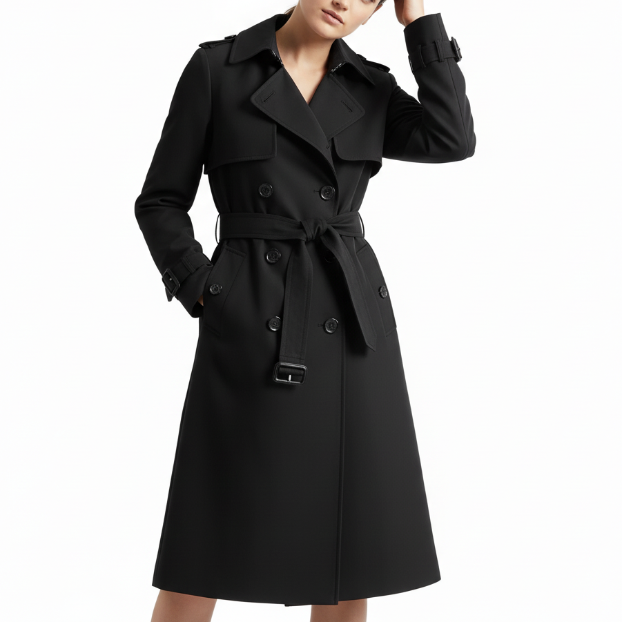 CLARISSA Longline Slim Trench Coat