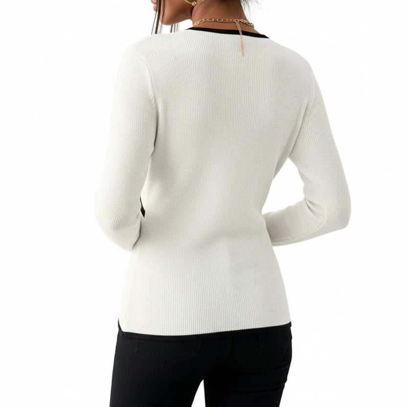 EMILIE V-Neck Relaxed Top