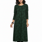 AMBRE Patterned Midi Dress