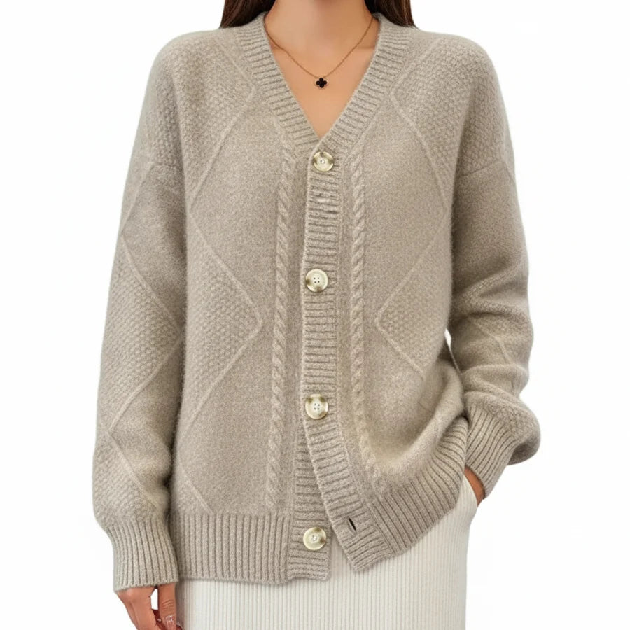 GABRIELLA Button Knit Cardigan