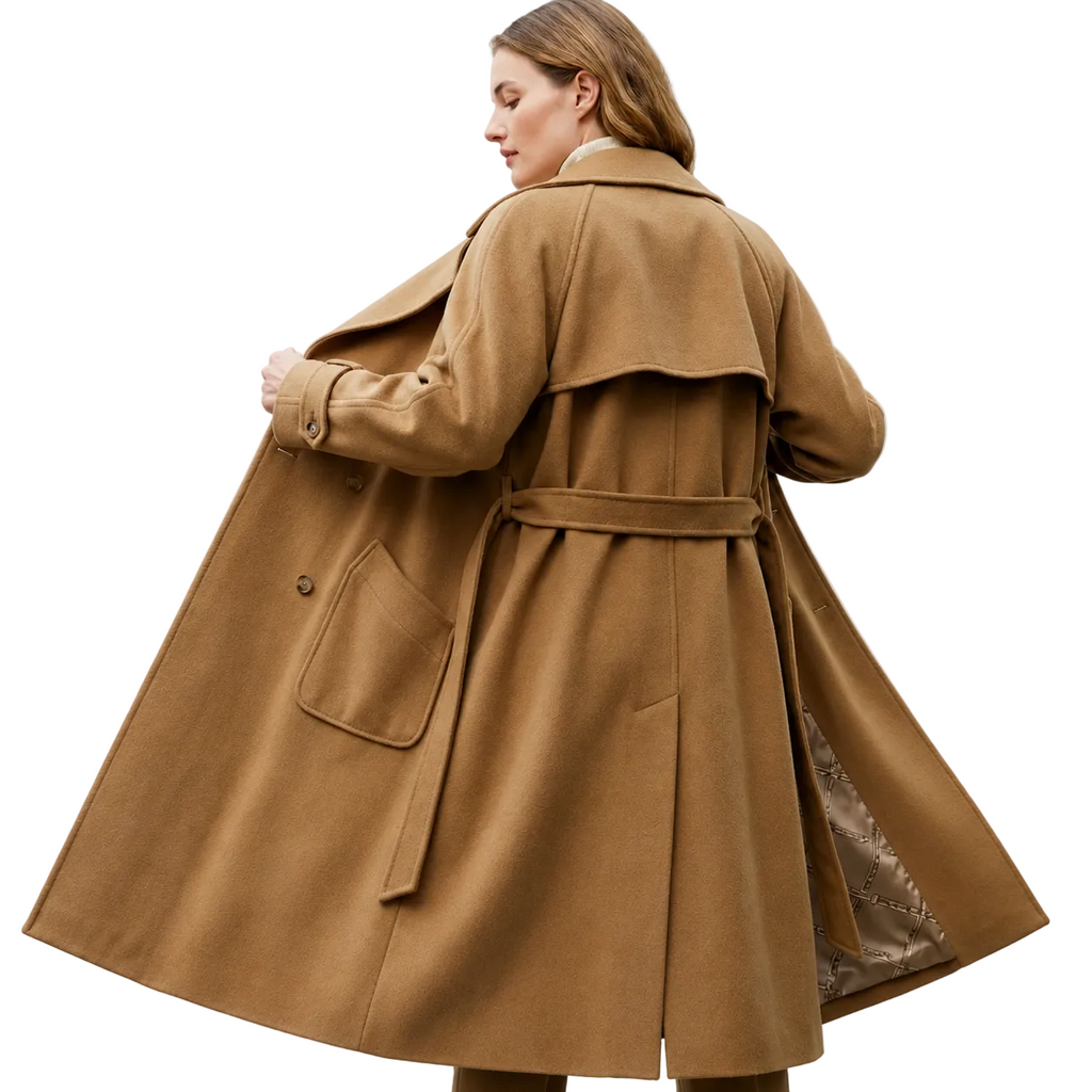 VERA Lace Up V-Neck Coat