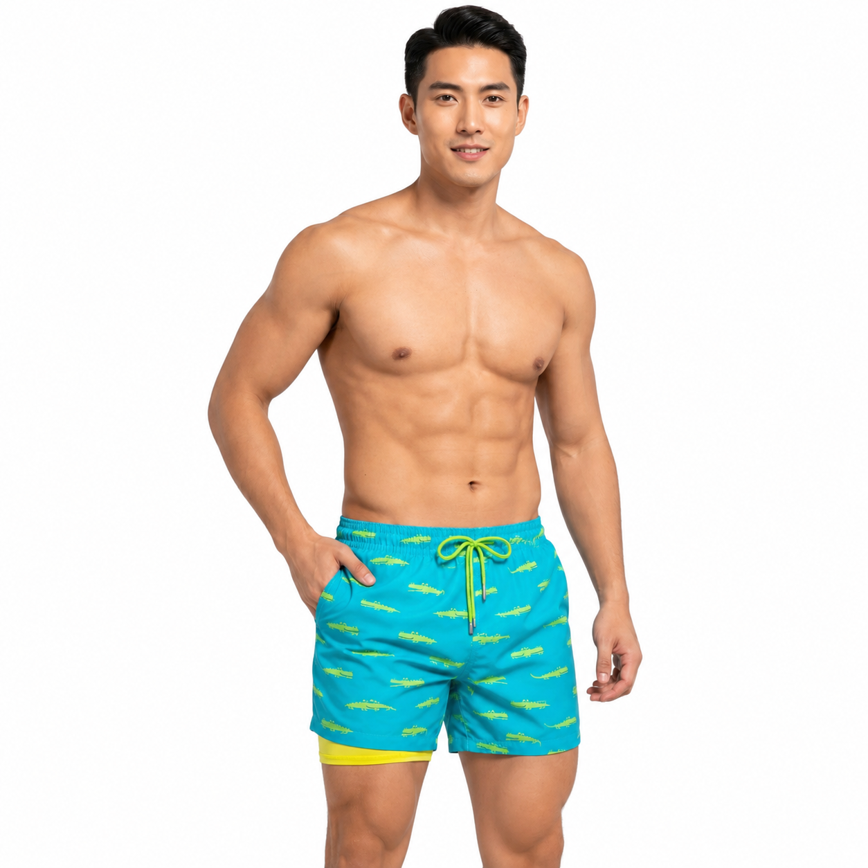 THEO Relaxed Swim Cotton Shorts