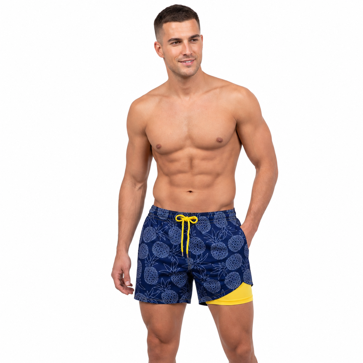 THEO Relaxed Swim Cotton Shorts