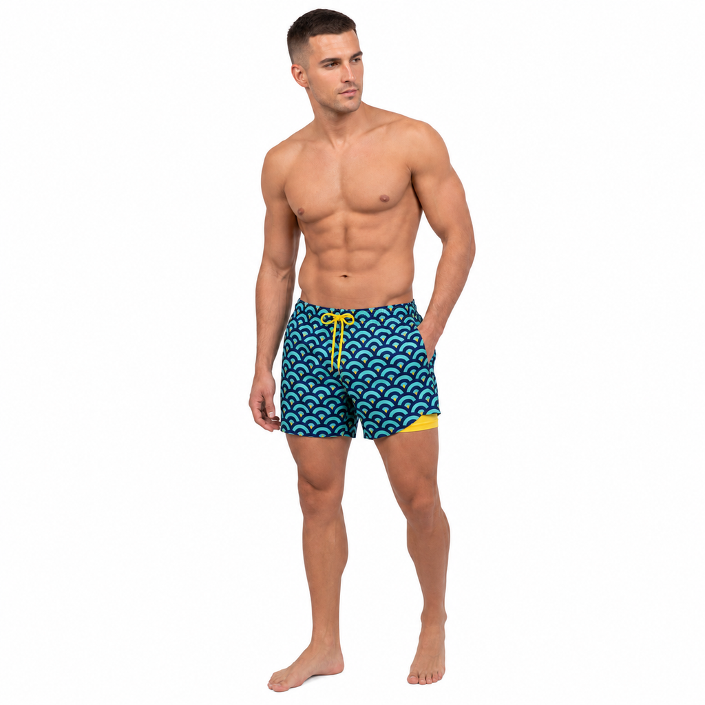 THEO Relaxed Swim Cotton Shorts