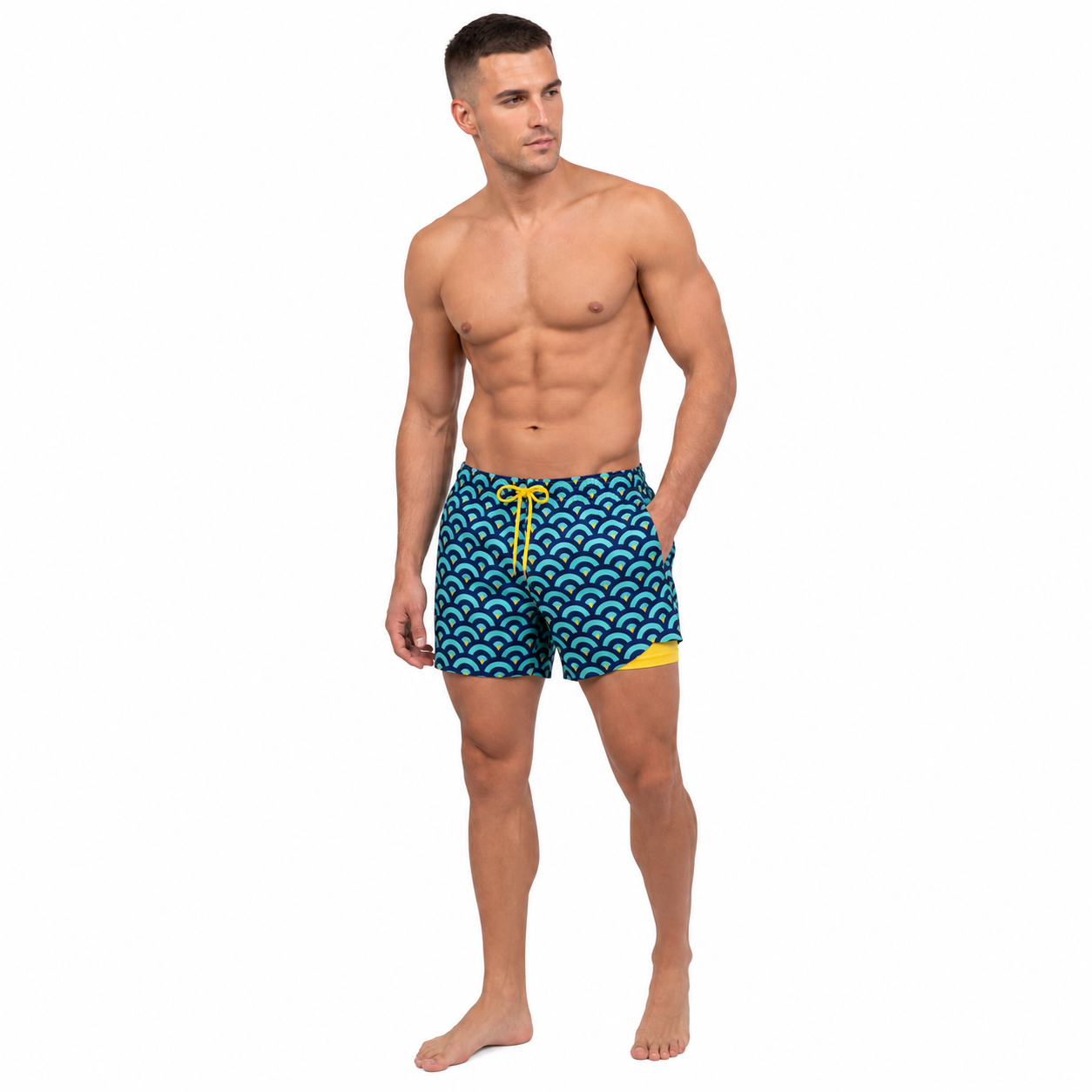 THEO Relaxed Swim Cotton Shorts
