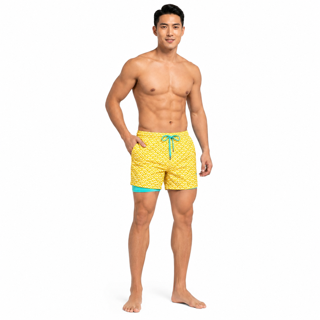 THEO Relaxed Swim Cotton Shorts
