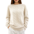 LENA Sleek Fit Crew Neck Sweater