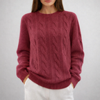 LENA Sleek Fit Crew Neck Sweater