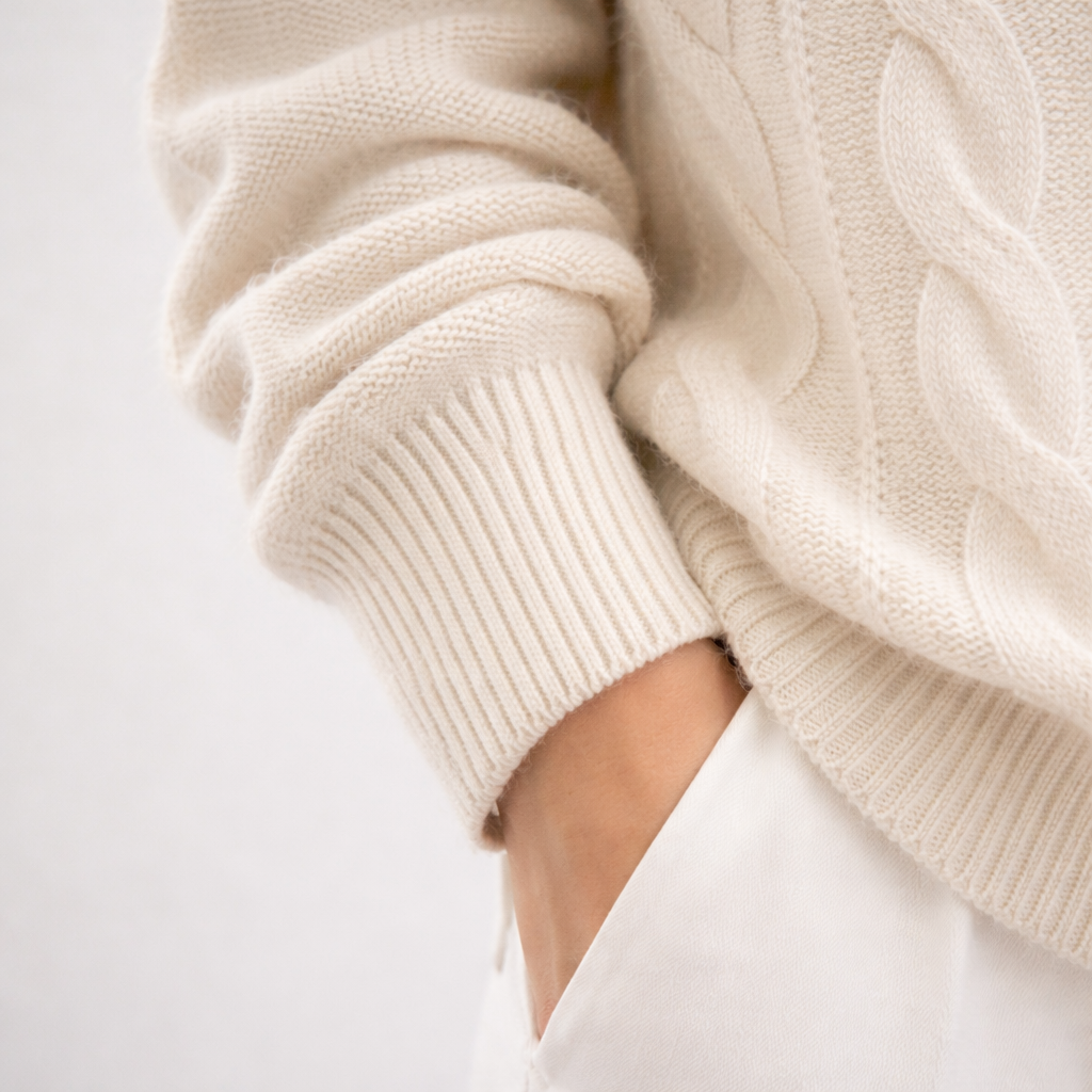 LENA Sleek Fit Crew Neck Sweater