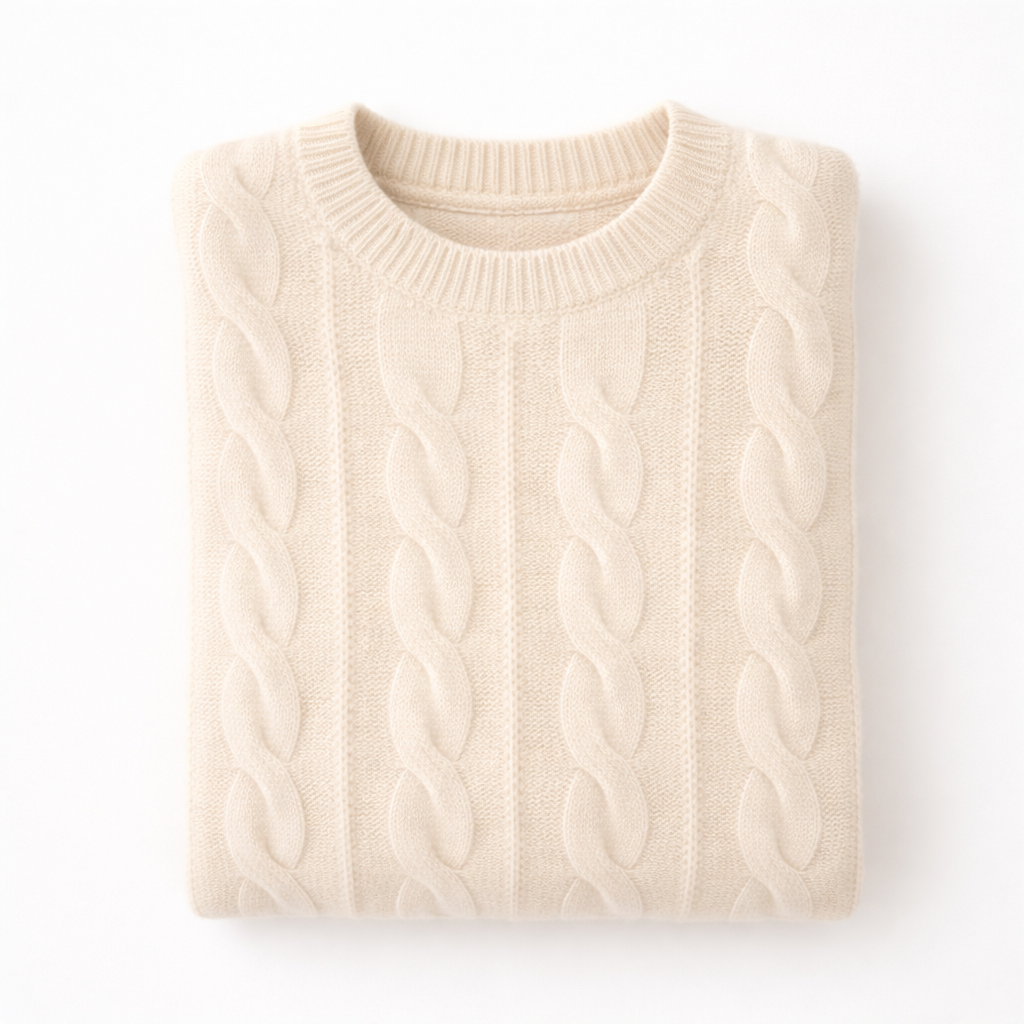 LENA Sleek Fit Crew Neck Sweater