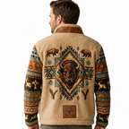 RYAN Patterned Fleece Jacket