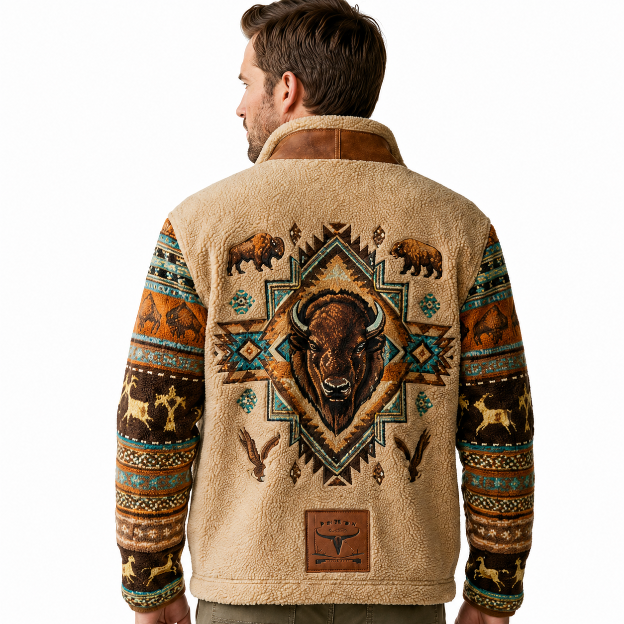 RYAN Patterned Fleece Jacket