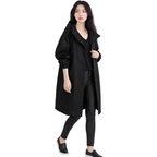 ATHENA Hooded Long Trench Coat