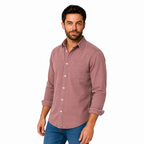 MARC Casual Cotton Spread Collar Shirt