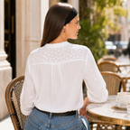 LOUISE Lace V-Neck Blouse