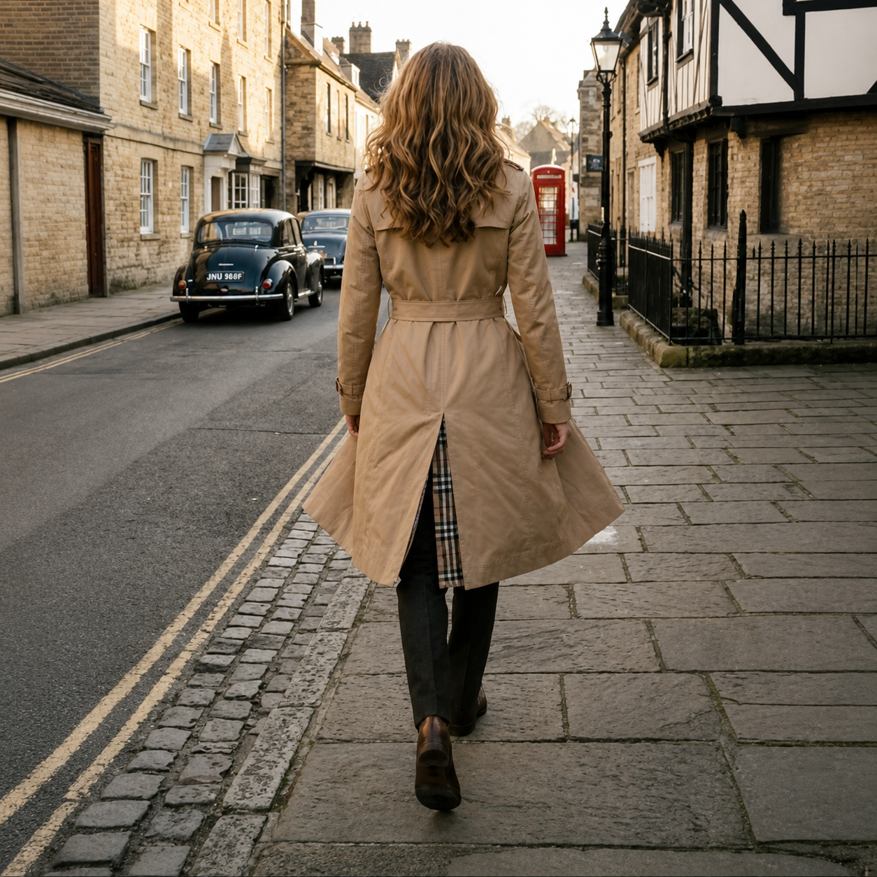 CLARISSA Longline Slim Trench Coat