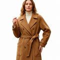 VERA Lace Up V-Neck Coat