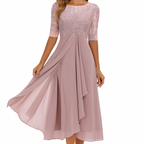 LILIA Patterned Midi Dress