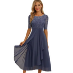 LILIA Patterned Midi Dress
