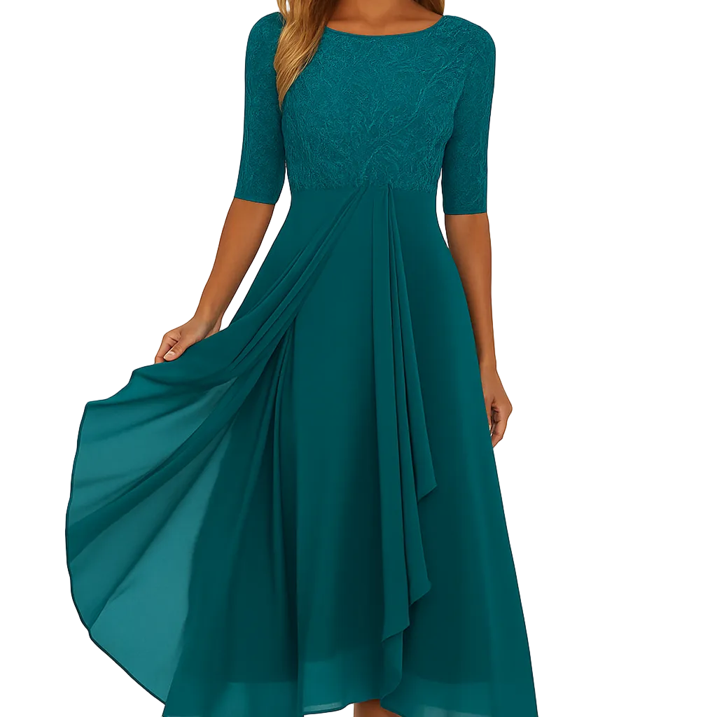 LILIA Patterned Midi Dress