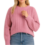 ALYSSA Cashmere Blend Knit Sweater