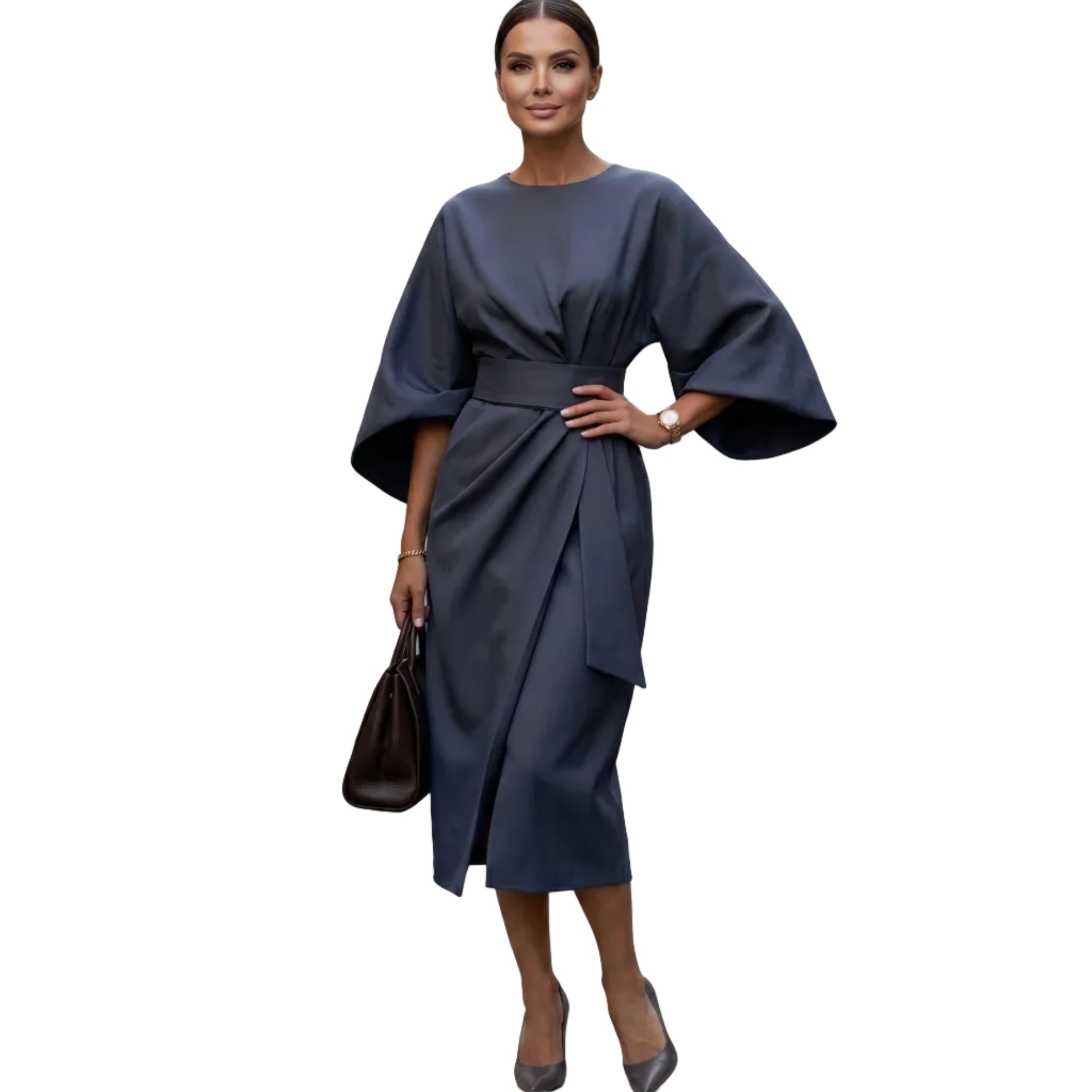VIVIA Batwing Longline Dress