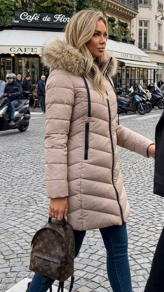 SOPHIE Hooded Padded Zip Coat