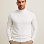 ETHAN, Mock Neck Thick Knit Pullover