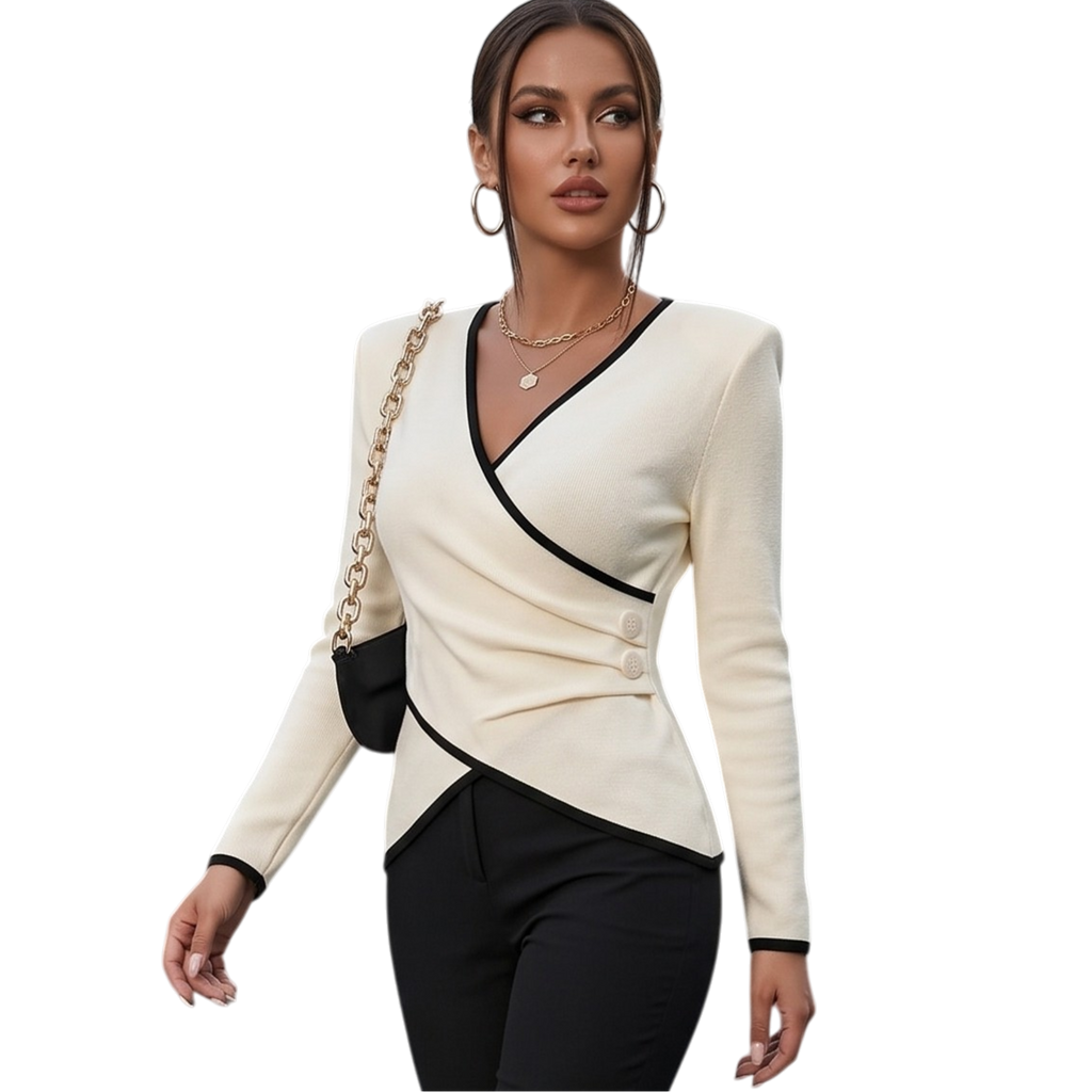 EMILIE V-Neck Relaxed Top