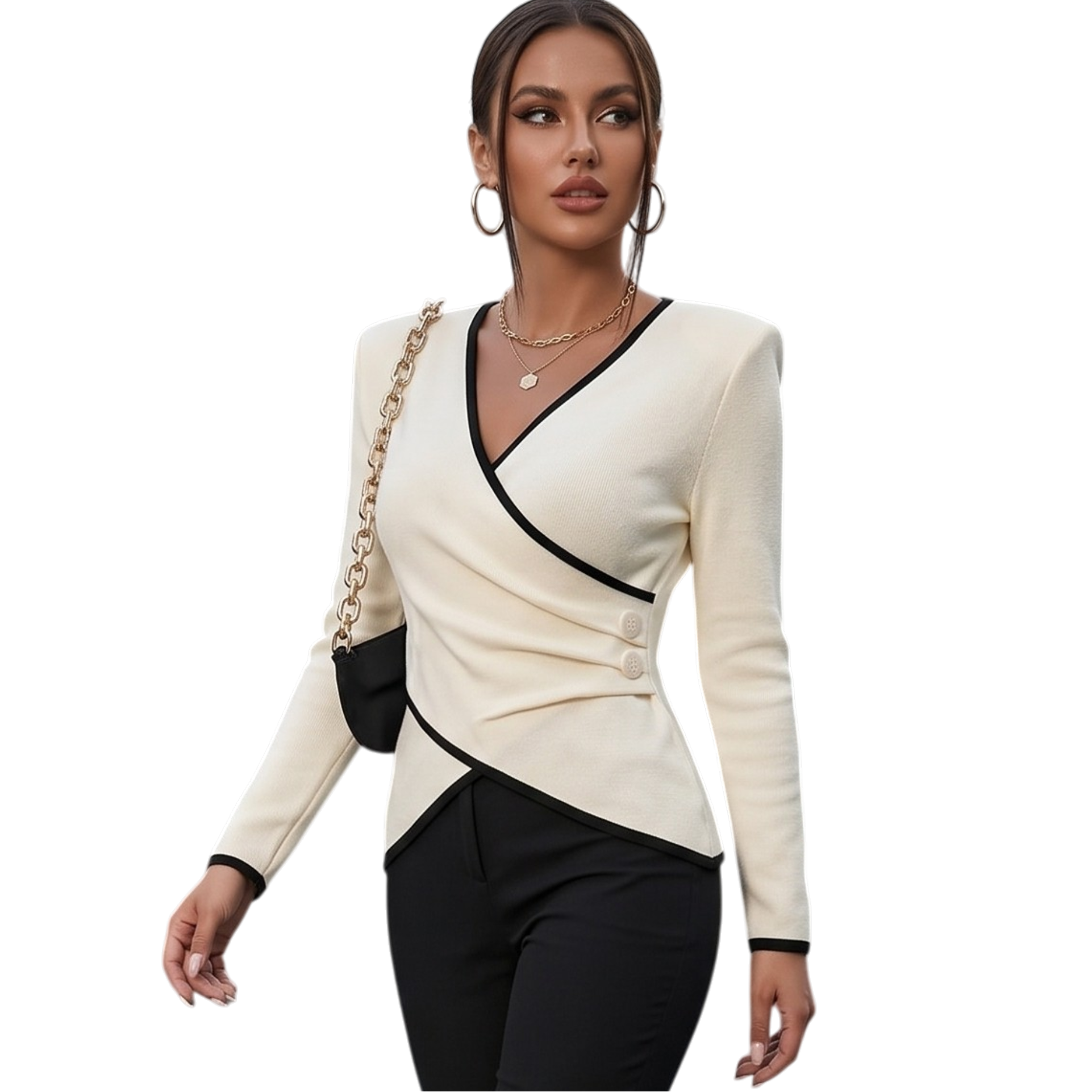EMILIE V-Neck Relaxed Top