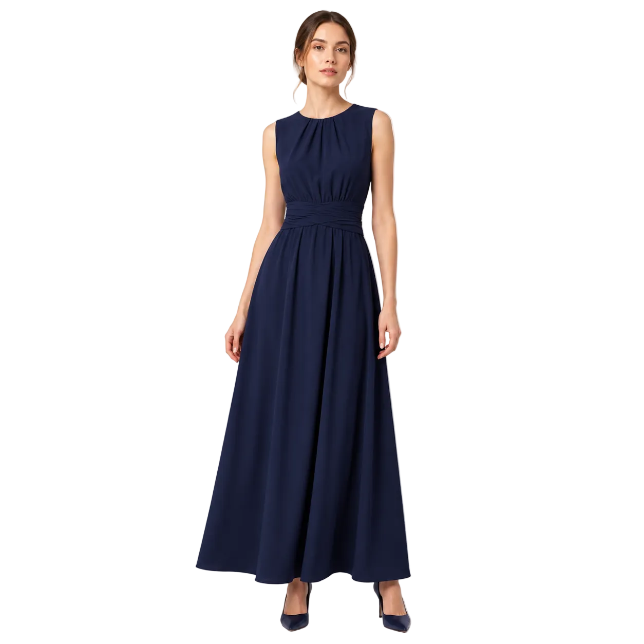 MILA Chiffon Sleeveless Maxi Dress