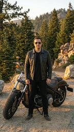 ROWAN Leather Moto Jacket