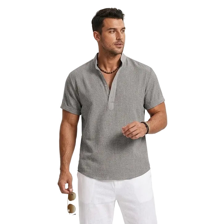 HUGH V-Neck Relaxed Shirt