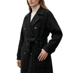 VERA Lace Up V-Neck Coat