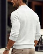 ETHAN, Mock Neck Thick Knit Pullover