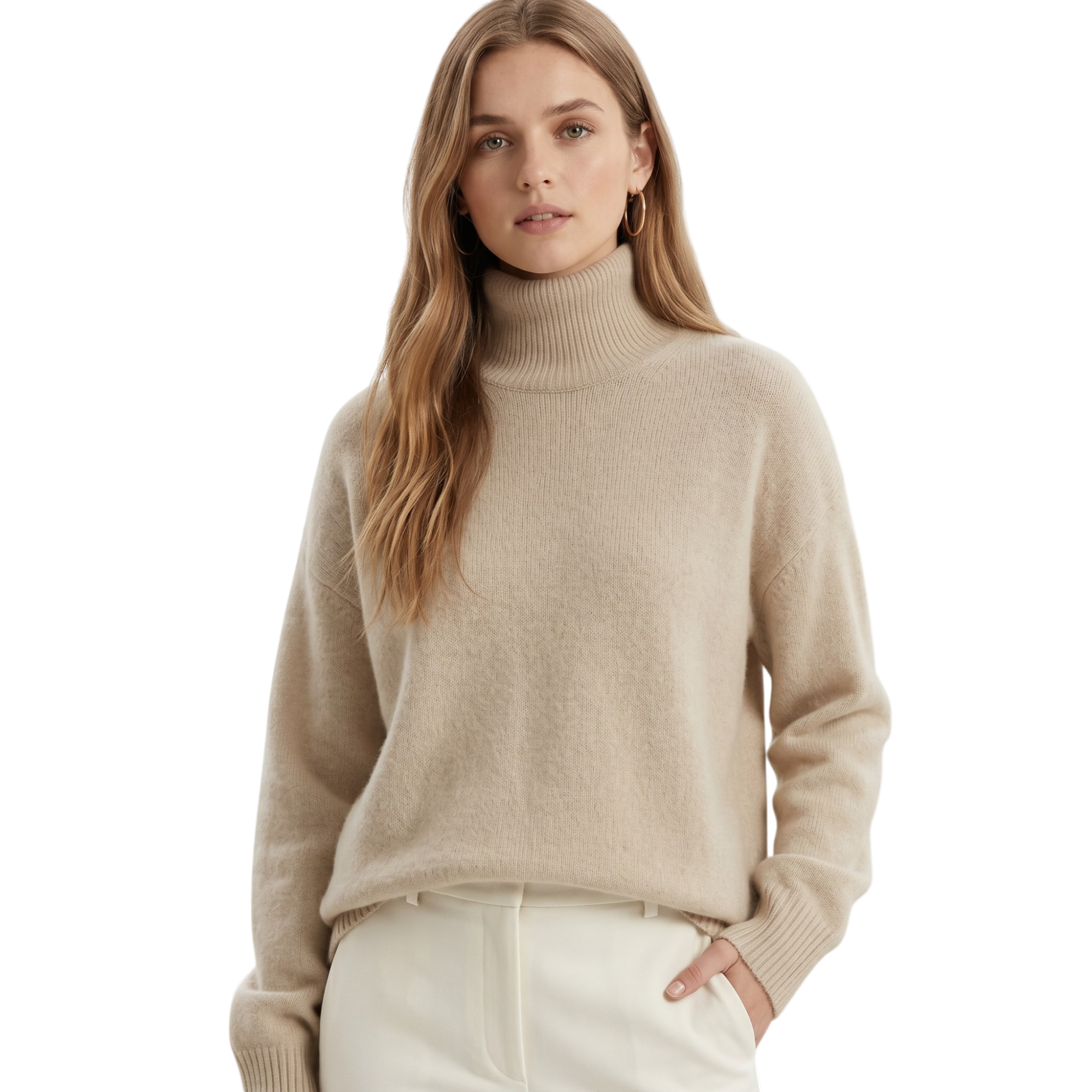 FREYA Wool Turtleneck Sweater