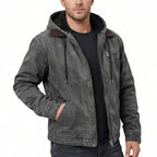 ARCHIE Cotton Blend Bomber Jacket
