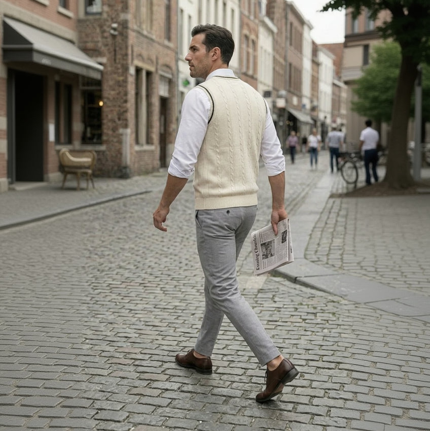 ARLEN V-Neck Knit Sweater Vest