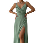 SAYA Slit Strap Maxi Dress