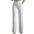 LUNA High-Waisted Straight-Cut Trousers