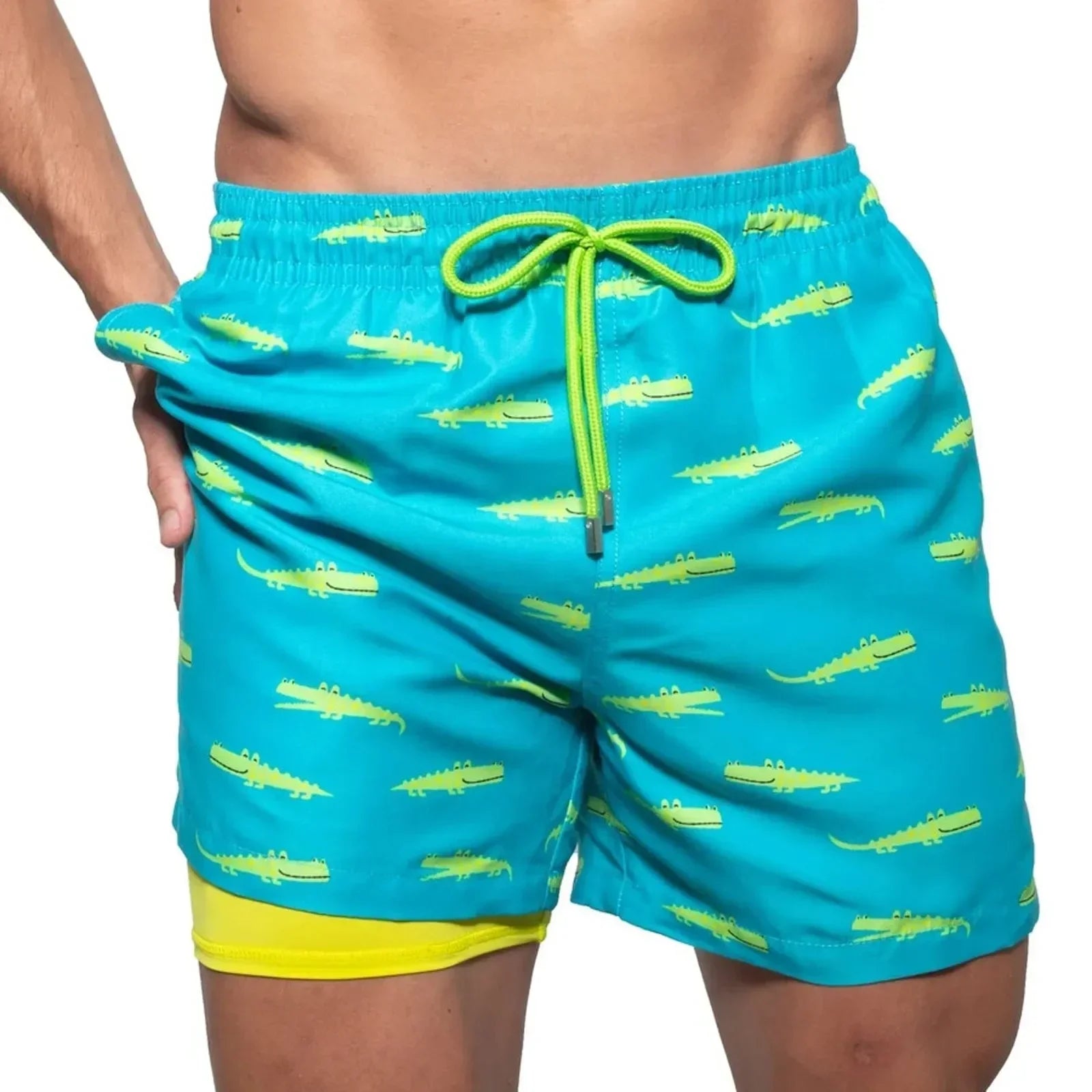 THEO Relaxed Swim Cotton Shorts