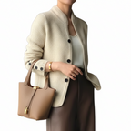 VIRGINIA Wool Button Cardigan