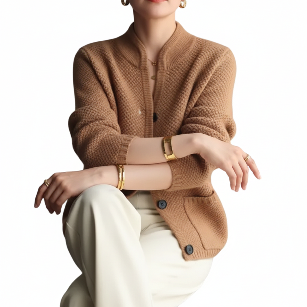 VIRGINIA Wool Button Cardigan